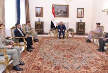 الرئيس المصري يلتقي رئيس أركان القوات البرية الباكستانية