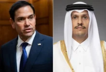 رئيس الوزراء وزير الخارجية القطري ووزير الخارجية الأميركي ماركو روبيو