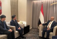 طارق صالح مع القائم بأعمال السفير الصيني