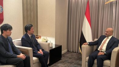 طارق صالح مع القائم بأعمال السفير الصيني