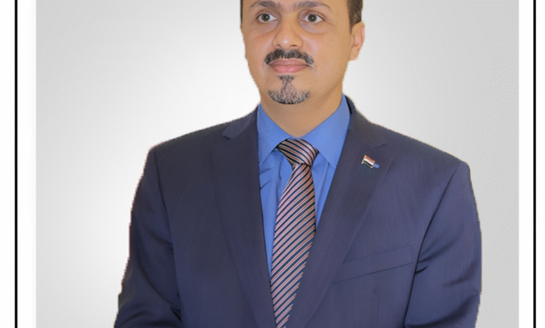 معمر الارياني وزير الاعلام والثقافة والسياحة