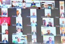 مجلس القيادة مع محافظين المحافظات الغير محررة