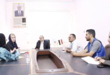 وزير التعليم العالي مع وفد من منظمة الهجرة الدولية