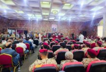 وزير الدفاع في تعز - اجتماع