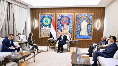 الرئيس العليمي وسفيرة فرنسا