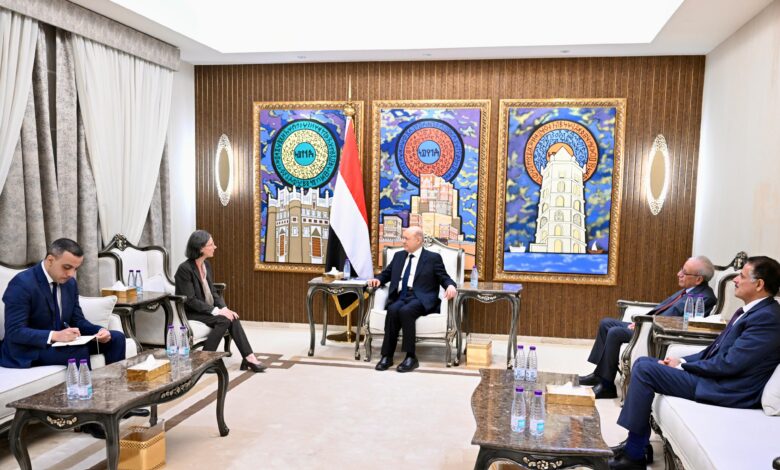 الرئيس العليمي وسفيرة فرنسا