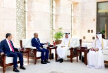 رئيس الوزراء مع نظيره القطري