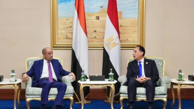 رئيس الوزراء مع نظيره المصري