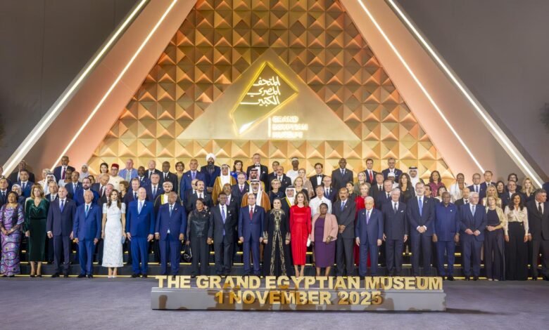 الرئيس العليمي يشارك في افتتاح المتحف المصري الكبير بحضور دولي حاشد