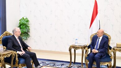 رشاد العليمي والسفير الالماني