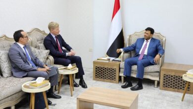 عبدالله العليمي يستقبل المبعوث الاممي