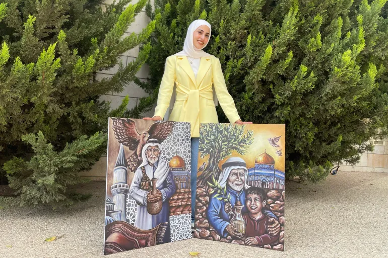ميرا غنيم.. فتاة فلسطينية ترسم القدس وتفوز بجائزة عربية