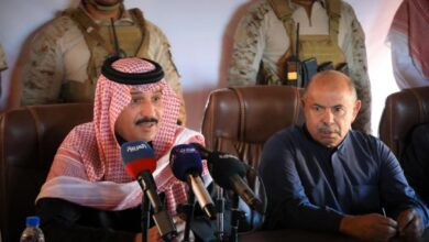 سالم الخنبشي واللواء الدكتور محمد القحطاني