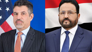 اللواء العرادة مع السفير الأمريكي