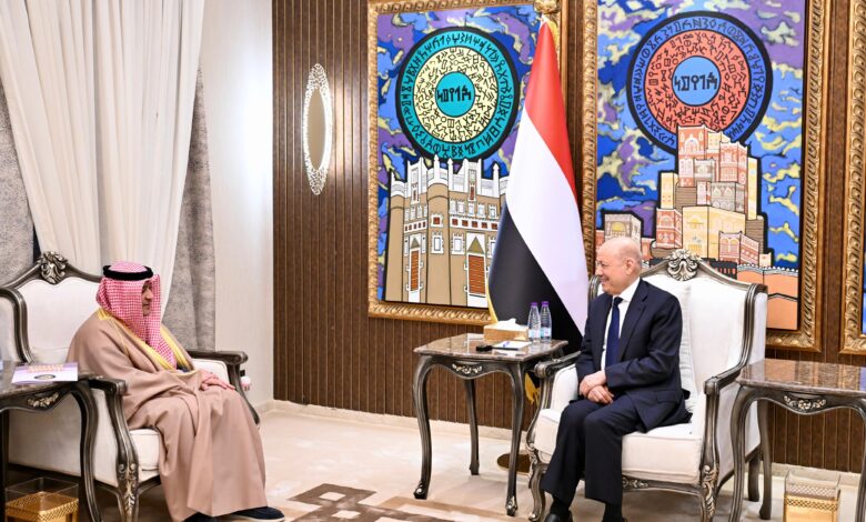 رئيس مجلس القيادة يستقبل الأمين العام لمجلس التعاون لدول الخليج العربية