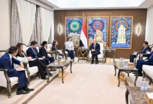 الرئيس العليمي يستقبل سفيرتي فرنسا وبريطانيا والقائم باعمال سفارة الولايات المتحدة