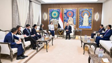 الرئيس العليمي يستقبل سفيرتي فرنسا وبريطانيا والقائم باعمال سفارة الولايات المتحدة