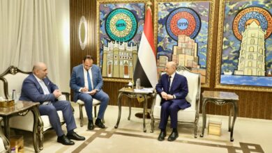 الرئيس العليمي يستقبل نائب رئيس البرلمان الألماني
