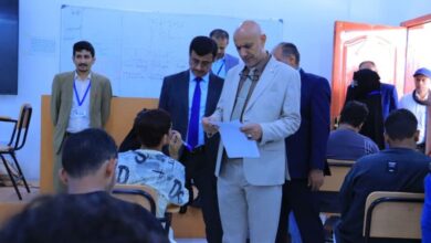 كلية الطب بجامعة إقليم سبأ تجري اختبارات المفاضلة لقبول الدفعة السابعة